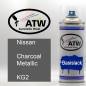 Preview: Nissan, Charcoal Metallic, KG2: 400ml Sprühdose, von ATW Autoteile West.